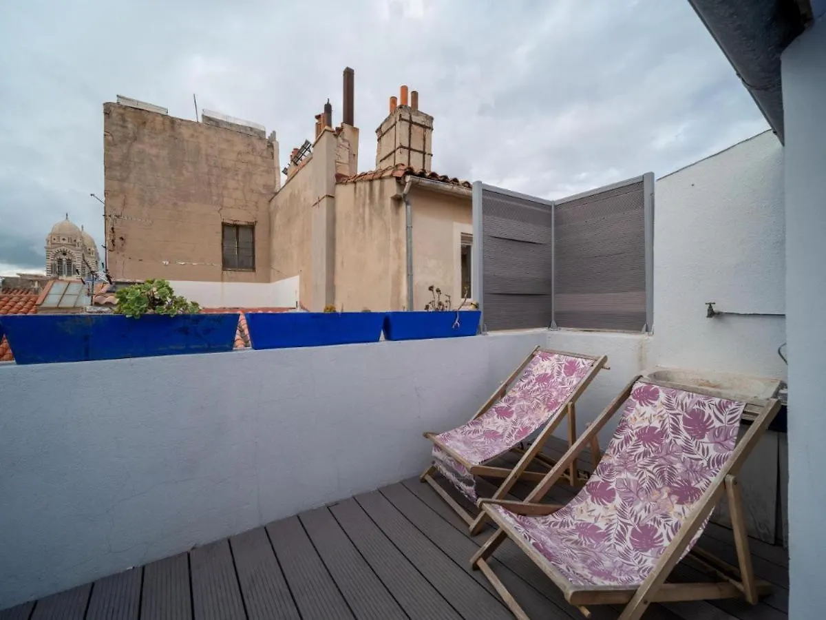 Cosy Triplex 120M2 Terrasse Au Panier Vue Major Vieux Port 7 Couchages Option Parking Apartment Marseille